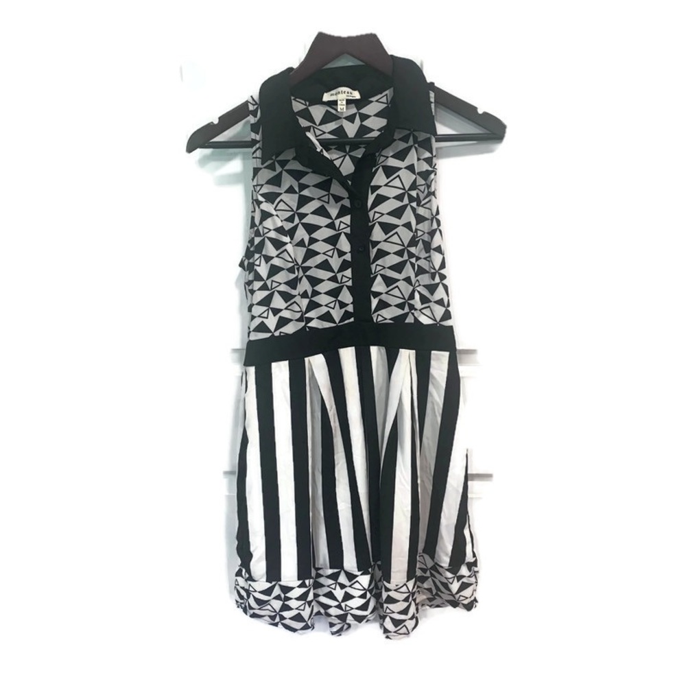 Monteau black & winter white dress size Medium
